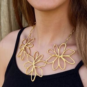 Bohemian flower necklace A910